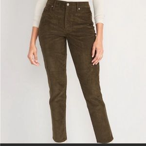 NWT Old Navy High-Waisted O.G. Straight Corduroy Ankle Pants for Women Sz. 6P